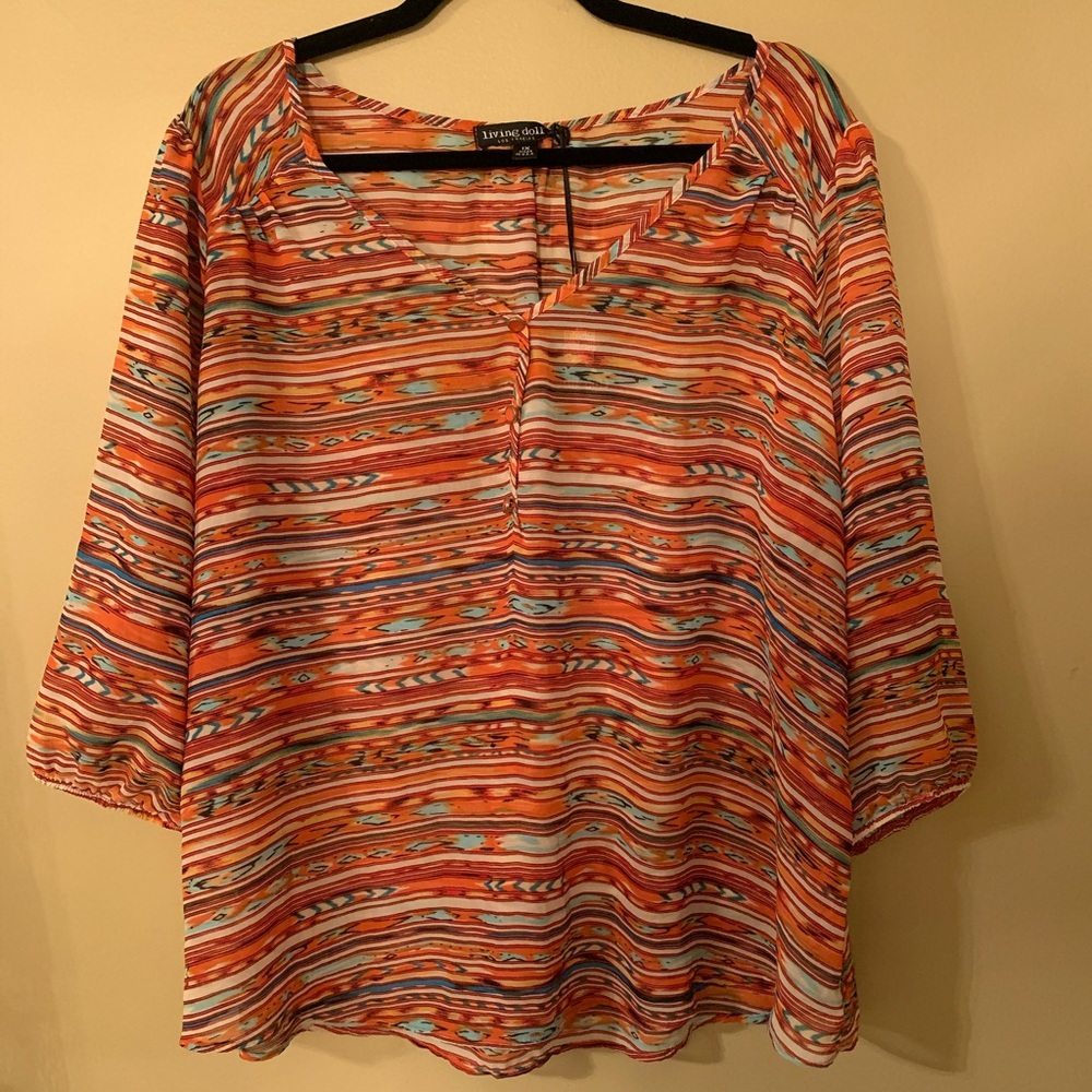 Colorful Blouse by Living Doll.1X.